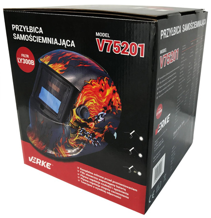 VERKE V75201 PRZYŁBICA MASKA SPAWALNICZA SAMOŚCIEMNIAJĄCA