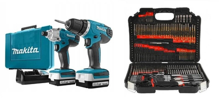 MAKITA DK1497 Zestaw Wkrętarka+Zakrętarka + 246pc
