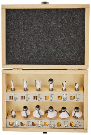 MAKITA D-53556 TRZPIEŃ 8 MM - 12SZT ZESTAW FREZÓW