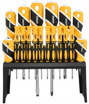 VERKE V86422 ZESTAW WKRĘTAKÓW ŚRUBOKRĘTÓW WKRĘTAKI 18 EL.