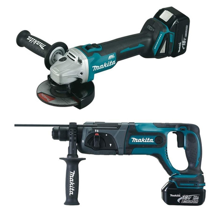 MAKITA DLX2153TJ1 COMBO DHR241 DGA504 2x5Ah 2xMAKPAC