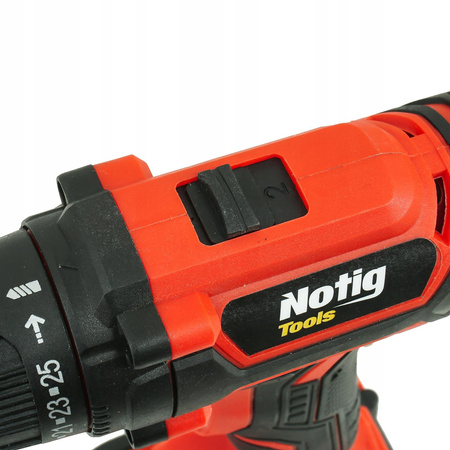 NOTIG N4340 WIERTARKO-WKRĘTARKA 12V 25Nm + 2x1,5Ah