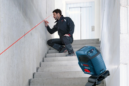 BOSCH GLL 2-10 LASER KRZYŻOWY CZERWONY 10M IP54