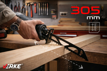 VERKE V86617 BRZESZCZOT DO PIŁY SZABLASTEJ DO CEGIEŁ BETONU PUSTAKÓW 305 mm