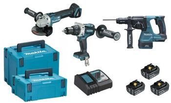 MAKITA DLX3157TJ ZESTAW ELEKTRONARZĘDZI + 3x5,0Ah