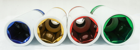 VERKE V86102 NASADKI UDAROWE ½ DO FELG ALUMINIOWYCH KÓŁ ZESTAW 17-22mm