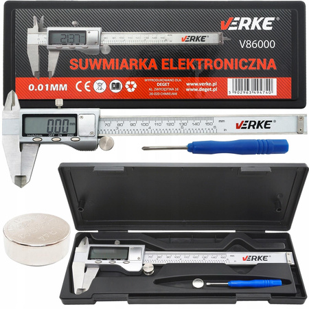 VERKE V86000 SUWMIARKA ELEKTRONICZNA CYFROWA 150mm 0,02mm