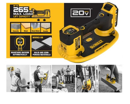 DEWALT DCE590D1 18V XR GRABO PODNOŚNIK PRÓŻNIOWY 120kg + 2Ah