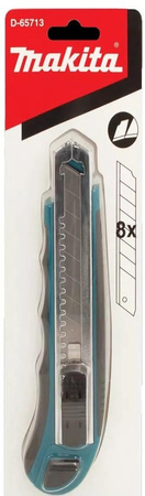 MAKITA D-65713 NÓŻ łamany 18 mm + 8 sztuk ostrzy