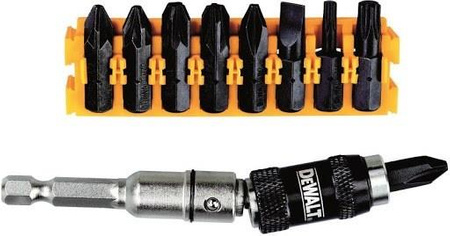 DeWALT DT70518T ZESTAW BITÓW 9 SZT + UCHWYT KĄTOWY