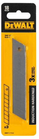 DeWALT DWHT11719 OSTRZA ŁAMANE 18mm HARTOWANE 3szt
