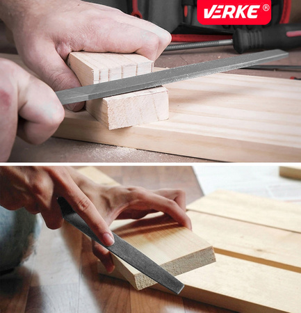 VERKE V05098 ZESTAW PILNIKÓW DO METALU 8" 3 EL VERKE