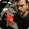 VERKE V35500 ZESTAW KLUCZY TORX 9 SZTUK KRÓTKIE T10-T50
