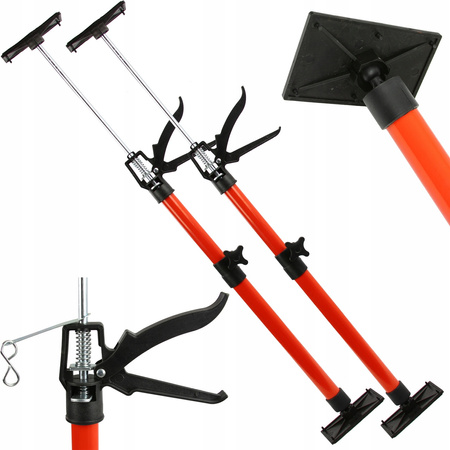 VERKE V86588 PODNOŚNIK PODPORA SUFITOWA TELESKOPOWA ROZPIERAK DO PŁYT GK 30 KG 50-115 CM