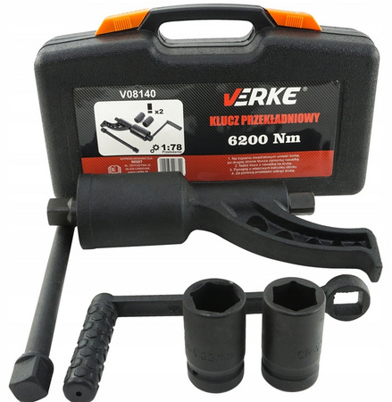 VERKE V08140 KLUCZ PRZEKŁADNIOWY PLANETARNY DO KÓŁ 1:78 6200Nm