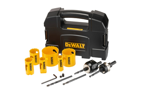DEWALT DT90358 ZESTAW BIMETALICZNYCH OTWORNIC 10 SZT EXTREME DO DREWNA I METALU