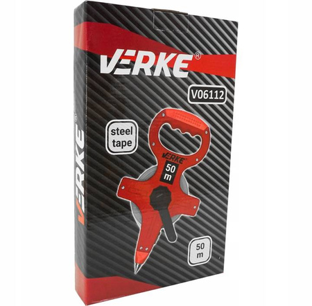 VERKE V06112 TAŚMA MIERNICZA Z UCHWYTEM 50M