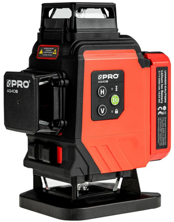 PRO AQ4DG LASER KRZYŻOWY 4x360° ZIELONY + STATYW