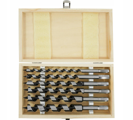 VERKE V05076 WIERTŁA KRĘTE DO DREWNA 10-20mm ZESTAW 6 SZTUK