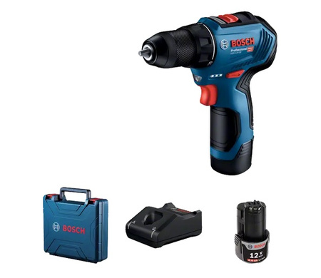 BOSCH GSR 12V-30 WIERTARKO-WKRĘTARKA 30Nm 2x2,0Ah