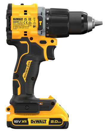DeWALT DCD799D2T WIERTARKO-WKRĘTARKA UDAR 18V 68Nm + 2x 2Ah