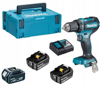 MAKITA DDF485RFJ Wkrętarka bezszczotkowa 18V 3 akumulatory (5,0Ah + 2x3,0Ah)