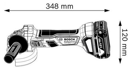 BOSCH GWS 180-Li SZLIFIERKA KĄT. 18V 125mm 2x4,0Ah