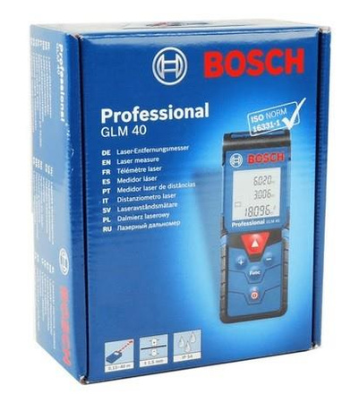 BOSCH GLM 40 Dalmierz laserowy 40m + etui IP54