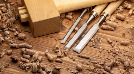 VERKE ZESTAW DŁUT DO DREWNA DŁUTA STOLARSKIE 4 szt V05078