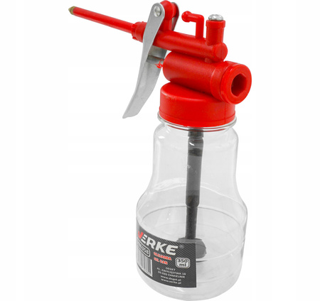 VERKE V86358 OLEJARKA OLIWIARKA MAŁA RĘCZNA OLEJNICA SMAROWNICA OLEJU SMAROWNICZKA 350ml