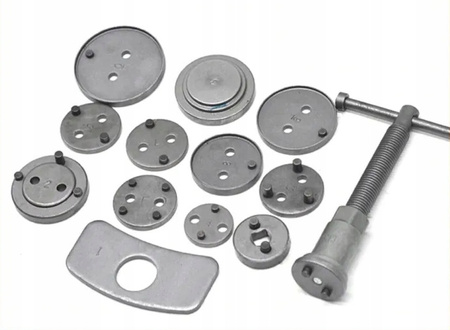 VERKE V86200 ZESTAW DO WYCISKANIA NAPRAWY COFANIA TŁOCZKÓW HAMULCOWYCH PRASKA KLUCZ 13el