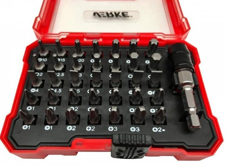 VERKE V39200 ZESTAW BITY KOŃCÓWKI TORX IMBUS PŁASKIE 36pc