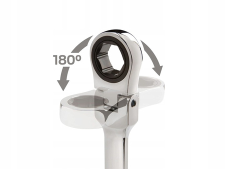 VERKE V35403 KLUCZE PŁASKIE PŁASKO OCZKOWE Z GRZECHOTKĄ PRZEGUBEM ŁAMANE ZESTAW PŁASKICH