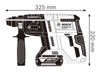 BOSCH GBH 180-Li MŁOTOWIERTARKA 18V 1x4Ah + WIERTŁA 5PC