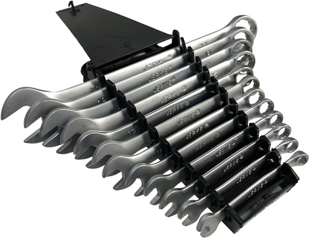 VERKE V35370 KLUCZE PŁASKO OCZKOWE 6-22mm 12 szt KLIP V35370