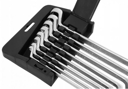 VERKE V35382 KLUCZE OCZKOWE ODGIĘTE 8 EL. 6-22mm WIESZAK