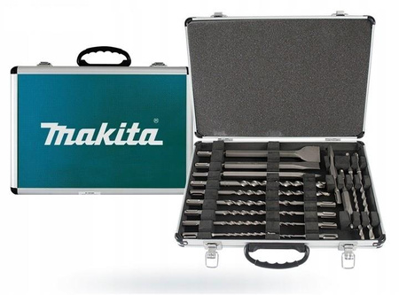 MAKITA Zestaw Wierteł i Dłut w Aluminiowej walizce