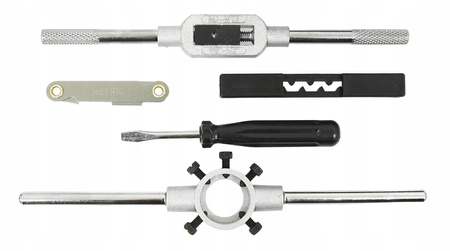 VERKE V87010 ZESTAW GWINTOWNIKÓW I NARZYNEK M3 - M12 POKRĘTŁA OPRAWKI GWINTOMIERZ 32 EL.