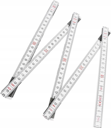 VERKE V06131 MIARA MIARKA DREWNIANA METRÓWKA SKŁADANA 2M