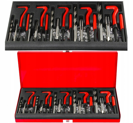 VERKE V86230 ZESTAW NAPRAWCZY GWINTÓW VERKE V86230 131 CZĘŚCI M5-M12