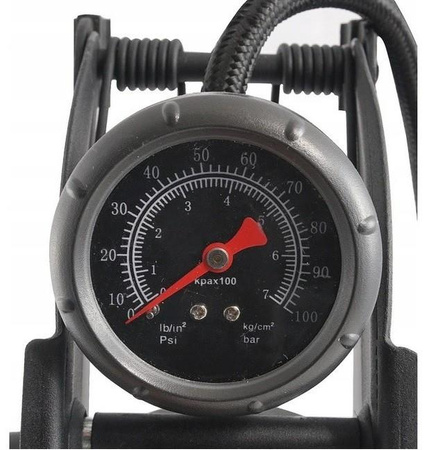 VERKE V83140 POMPKA NOŻNA JEDNOTŁOKOWA Z MANOMETREM