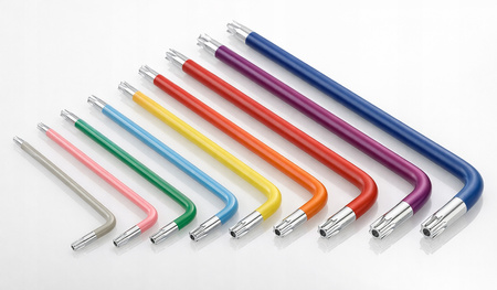 VERKE V35501 KLUCZE IMBUSOWE ZESTAW IMBUSY T10-50 TORX 9 sztuk