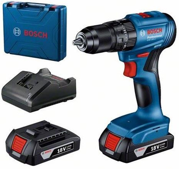 BOSCH GSB 185-Li WKRĘTARKA UDAROWA 50Nm + 2x2,0Ah WALIZKA