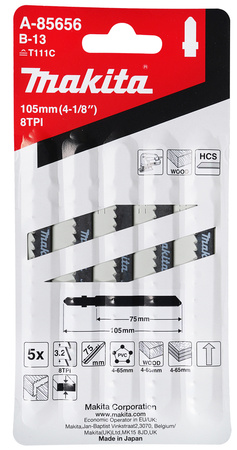 MAKITA A-85656 BRZESZCZOTY DO WYRZYNAREK 105MM DO CIĘCIA DREWNA 5SZT.