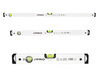 PRO 3-01-01-AB-Z02 ZESTAW POZIOMNIC PRO600 PLUS BIAŁA,LIBELLA 2% 40,80,120CM