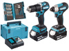 MAKITA DLX2414JX4 Wkrętarka DHP487 + Zakrętarka DTD157 + Osprzęt 38szt 