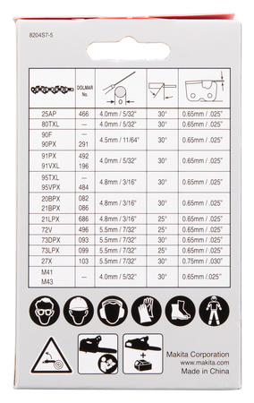 MAKITA 1914F3-2 ŁAŃCUCH TNĄCY 35 CM / 3/8" 1,1 MM