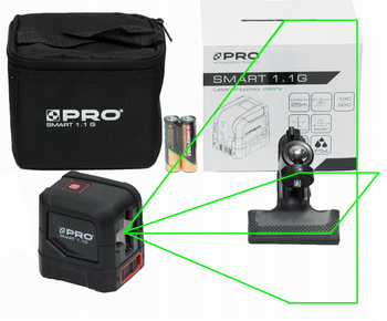 PRO ZIELONY Laser Krzyżowy SMART 1.1G + UCHWYT