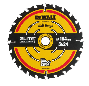 DEWALT DT90257 / DT10401 seria ELITE PROFESJONALNA TARCZA PILARSKA DO DREWNA 184 MM