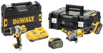 DeWALT DCG414 SZLIFIERKA 54V WKRĘTARKA DCD996 2x6,0Ah